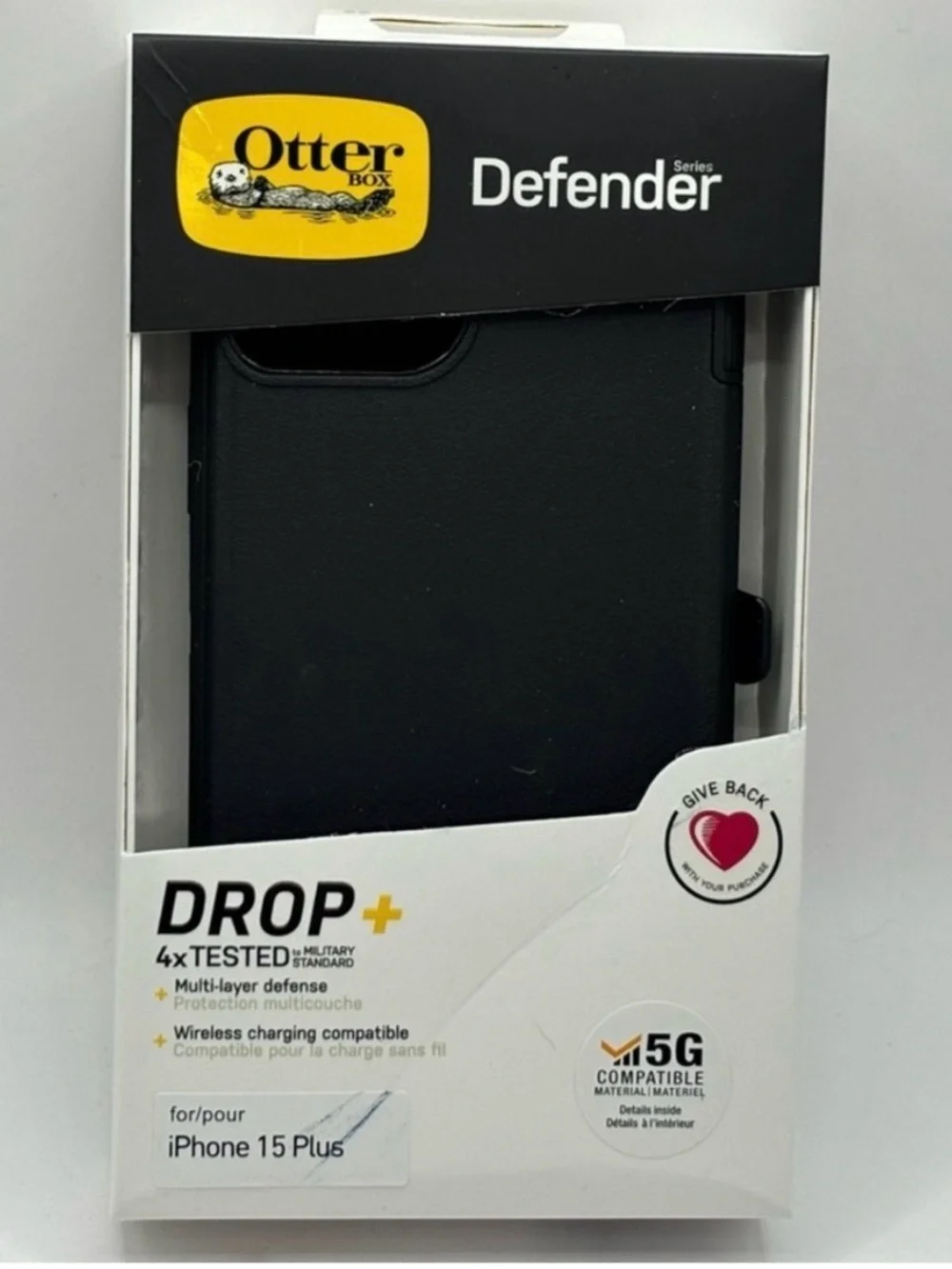 iPhone 15 Plus Black Rugged Case and Clip 🔥🔥🔥✅✅/ New in Box